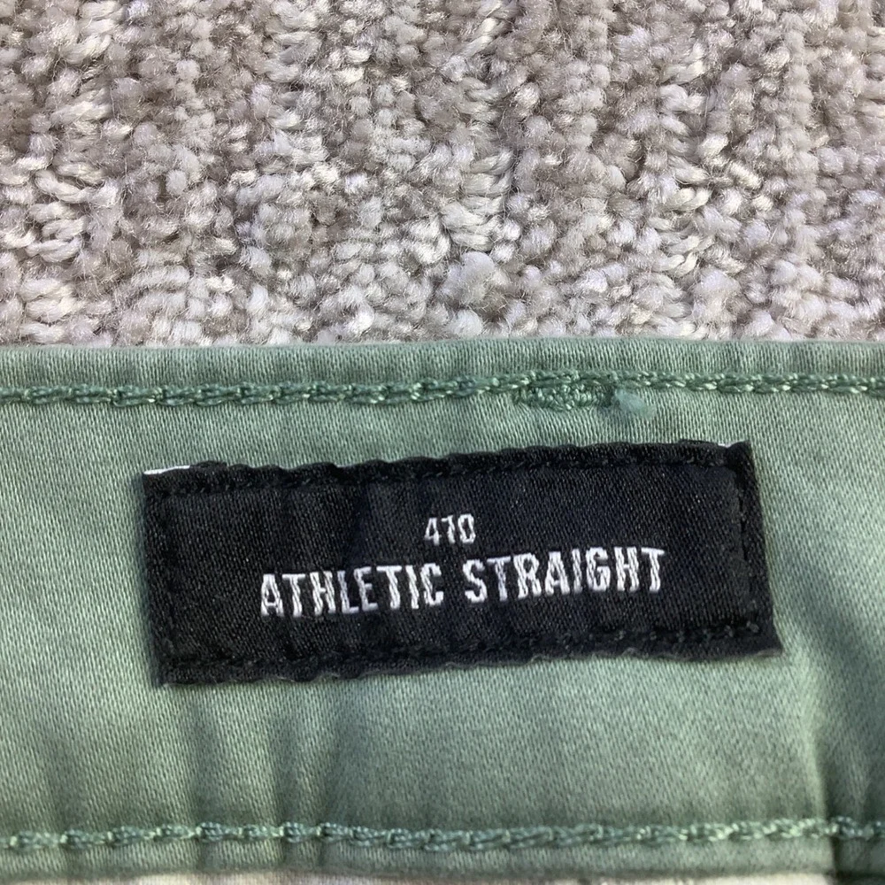 Lucky Brand 410 Athletic Straight Sage Green Advanced Stretch Pants 38 x 30 NWT